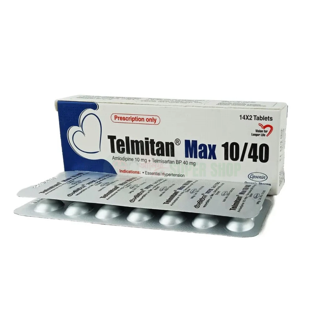 Telmitan Max 10/40 mg Tablet