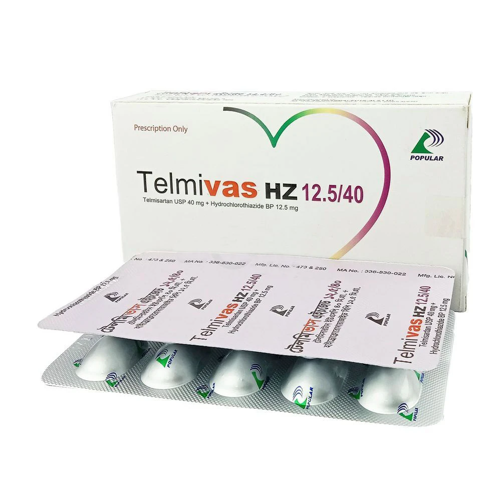 Telmivas HZ 12.5/40mg Tablet