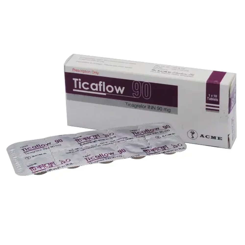Ticaflow 90 mg Tablet