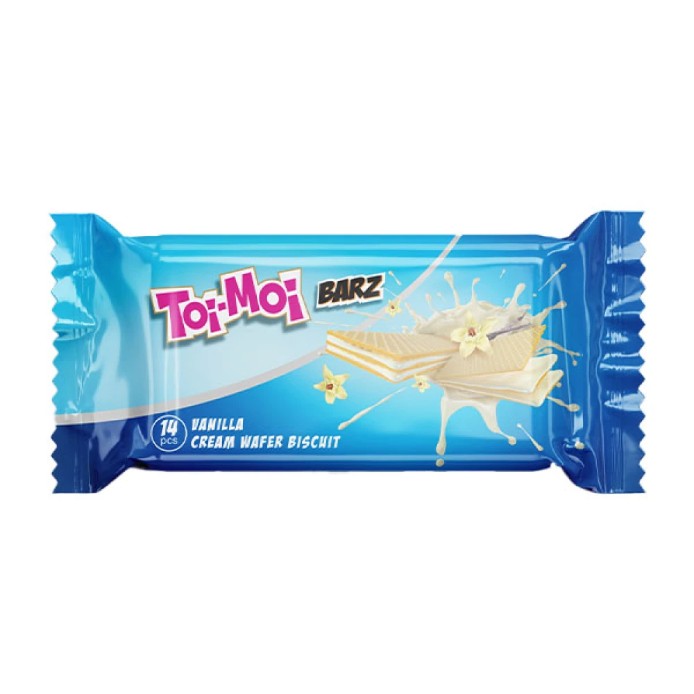 Toi-Moi Barz Vanilla Cream Wafer Biscuit 98g