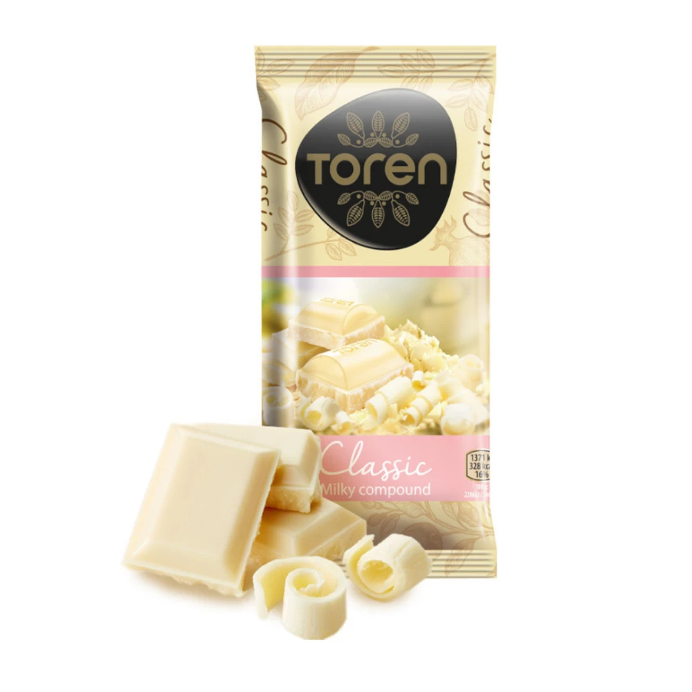 Toren Classic Milky Compound Chocolate White 52g