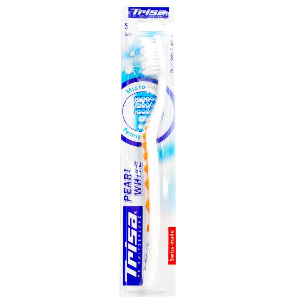 Trisa Pearl White Soft Toothbrush