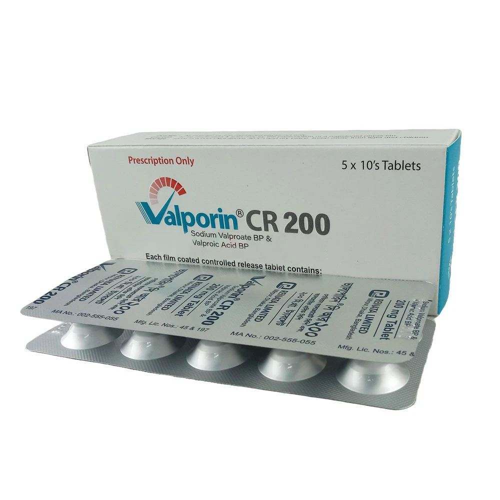 Valporin CR 200mg Tab