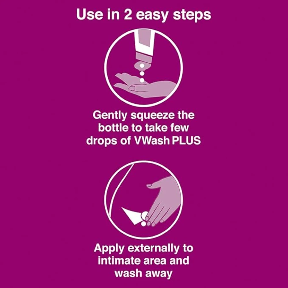 VWash Plus Expert Intimate Hygiene Liquid Wash 100ml