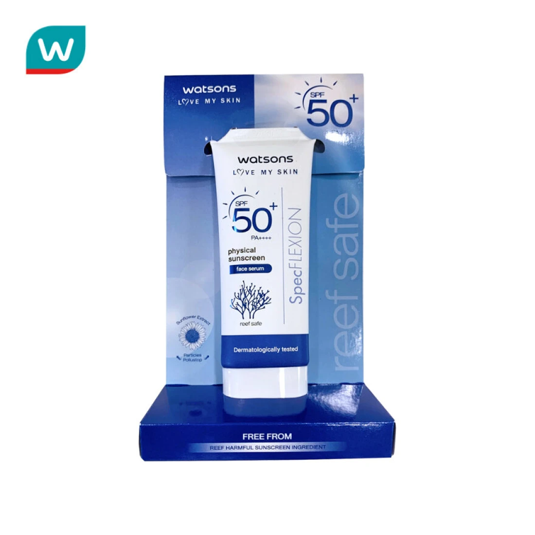 Watsons Physical Sunscreen Face Serum SPF50+ 30ml