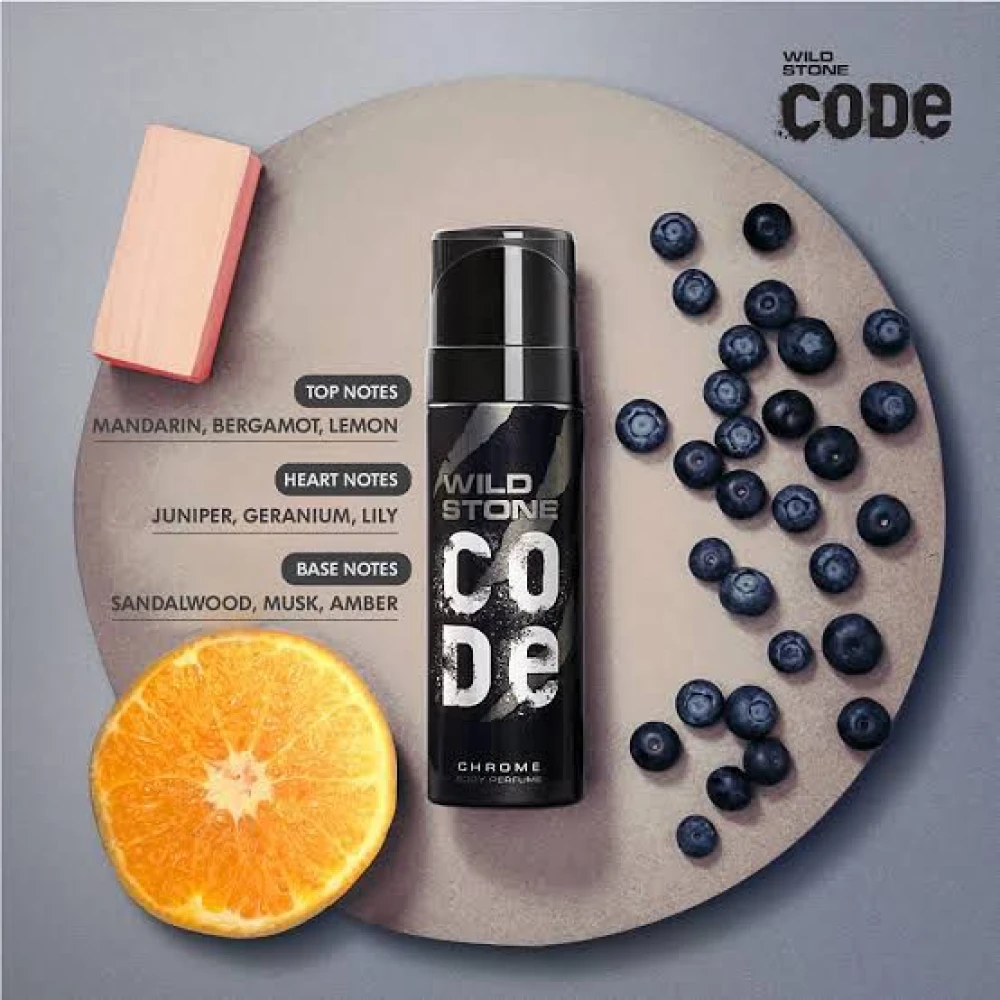 Wild Stone Code Chrome Body Spray 120ml
