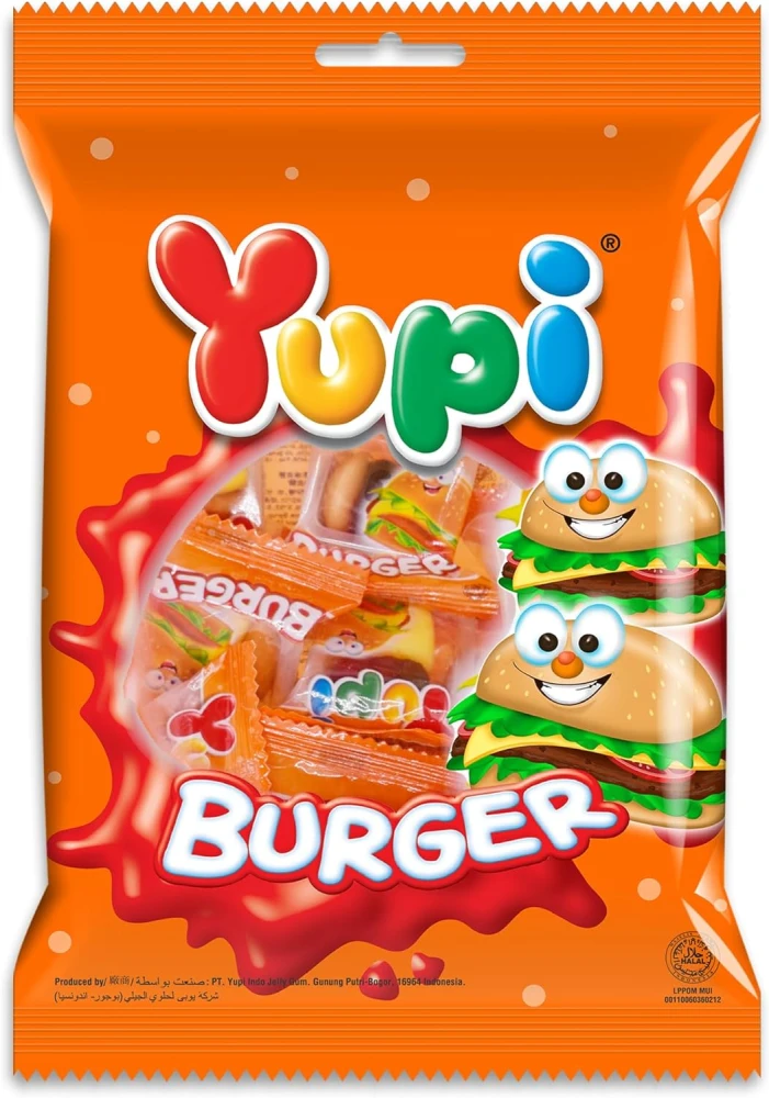 Yupi Burger Jelly Gum Candy 84g
